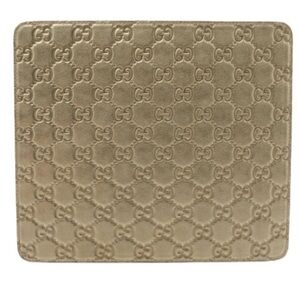 Gucci Metallic Gold Logo Clutch